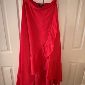 Guess Asymmetrical Red Skirt
